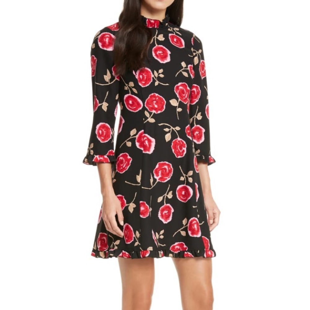 Kate Spade NWOT Hazy Rose Crepe Dress